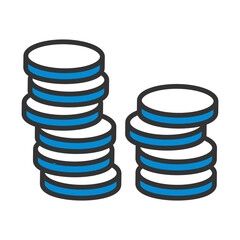 Icon Of Stack Of Coins
