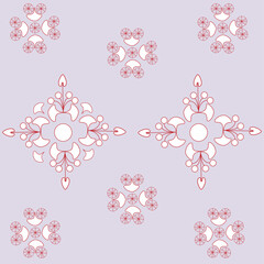 Boho trendy vector style. Design element. Abstract decorative pattern. Ethnic style. Creative seamless pattern. Decorative textile seamless pattern