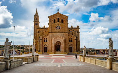 Ta' Pinu Sanctuary, front view, Gozo