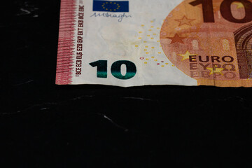 EURO currency. Europe inflation, EUR money