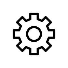 gear, setting icon vector illustration logo template for many purpose. Isolated on white background.