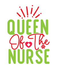 Naklejka premium nurse t shirt design