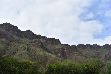 clouds over the mountains