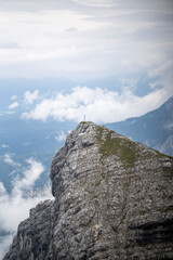 Climbers on the top of the mountain
