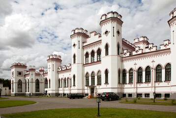 Fototapeta premium South-western facade of the Puslovsky Palace (Kossovo Castle). Kossovo. Ivatsevichi district. Brest region. Belarus