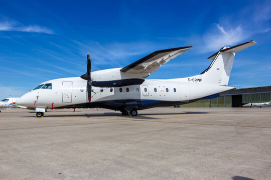 Private Wings Dornier Do-328 airplane Stuttgart airport in Germany