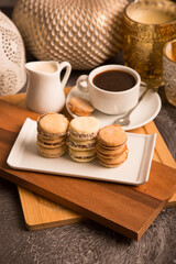 Alfajores traditional sweet cookies dessert filled food