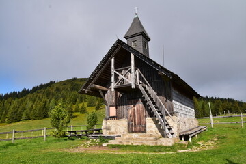 Fototapeta na wymiar Loretto Kapelle am Rosenkogel, Seckauer Tauern, Steiermark