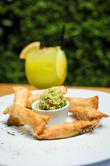 Tequenos venezuelan snack food fried dough filled