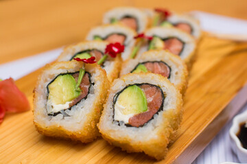 Maki sushi gourmet japanese restaurant food
