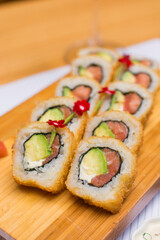 Maki sushi gourmet japanese restaurant food