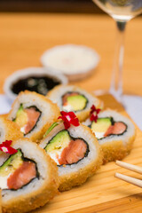 Maki sushi gourmet japanese restaurant food