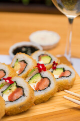Maki sushi gourmet japanese restaurant food