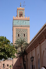 The Kasbah Mosque en Marrakech (Marruecos). También se la conoce como Mosque of Yaqub al Mansur or Mosque of Moulay al-Yazid
