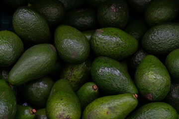 Fresh avocado. Fresh vegetables. avocado in supermarket.