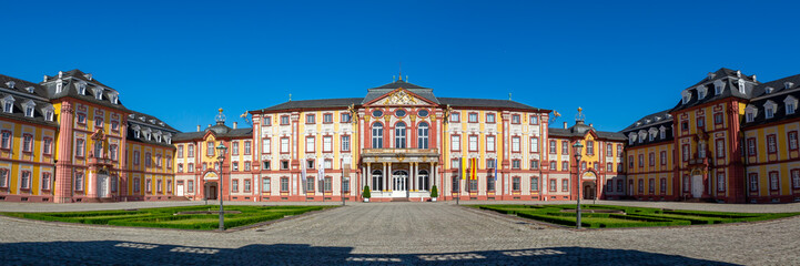 Fototapeta na wymiar Bruchsal Castle baroque palace architecture travel panorama in Germany