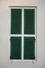 window with shutters