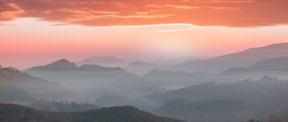 Mountains silhouette