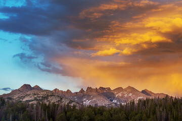 Fototapeta premium Rain in mountains