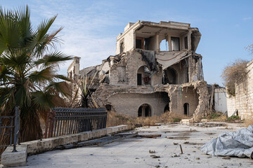 Ruins around the Citadel of Aleppo, Syria