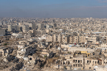 Aleppo view from the citadel, Syria