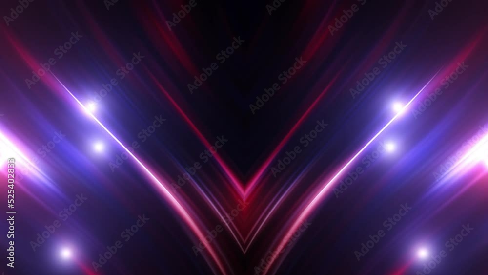 Poster futuristic glow light and lines motion looping pattern.