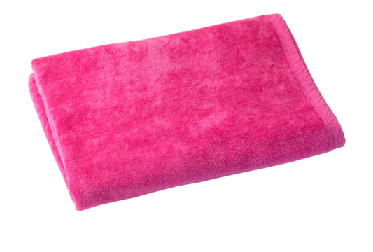 Single pink cloth towel