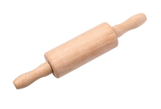 Rolling pin  isolated on transparent background,