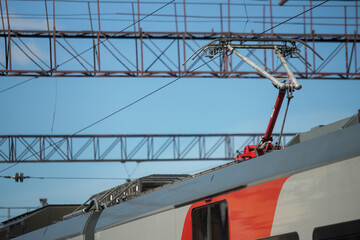 Train at the railway station
