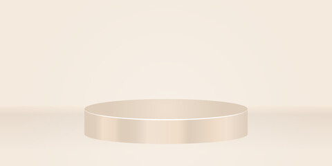 3D rendered podium for your product showcase. Vector 3d illustration.