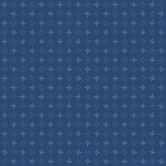 Stars Pattern Dark Blue Ornament