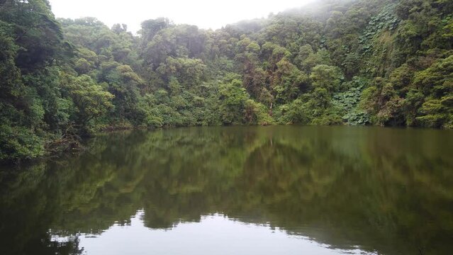 Laguna Botos, a volcanic lake in Poas Volcano National Park of Costa Rica, or Parque Nacional Volcan Poas in Spanish, San Jose, Costa Rica