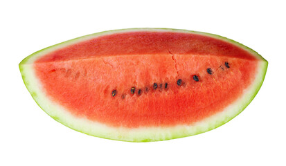 Half of watermelon isolated on white background