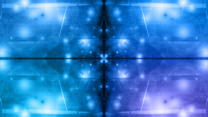 Abstract psychedelic kaleidoscope pattern background image.