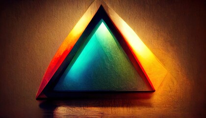 Colorful abstract glowing triangle background, Colorful abstract background, colorful background,...