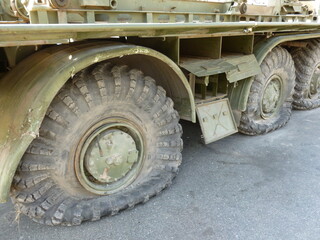 Heavy military equipment destroyed in battle