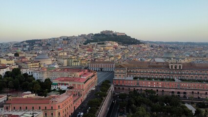 Fototapeta na wymiar drone photo Naples Italie europe 