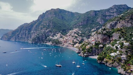 drone photo Positano Italie europe