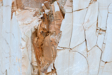 Cracked sandstone texture in the canyon, for background