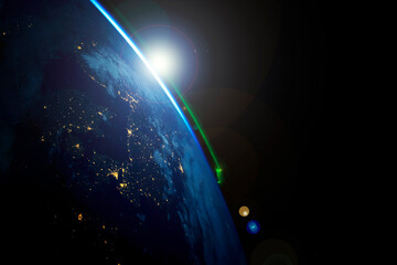 View of the planet earth from space. Elements of this image furnished by NASA © Artsiom P