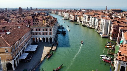 Fototapeta na wymiar drone photo grand canal venise Italie europe 