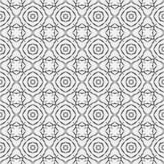 Mosaic seamless pattern. Black and white fancy
