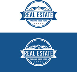 Real Estate Logo Home Improvement badge Logo Vintage Real Estate Logo Design Emblem Logo