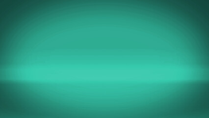 green light gradient wall background and floor