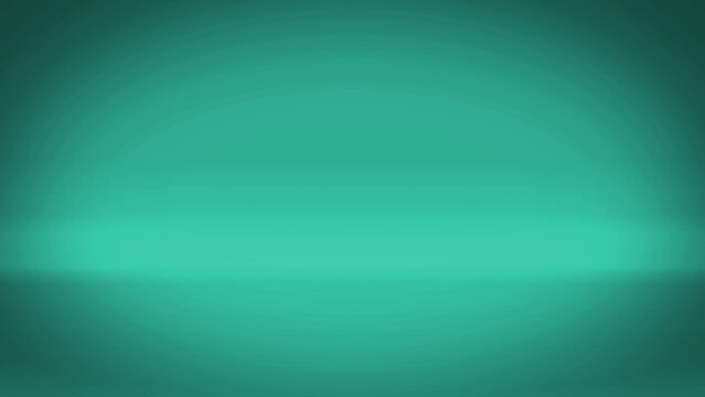 green light gradient wall background and floor