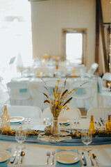Wedding reception decor.