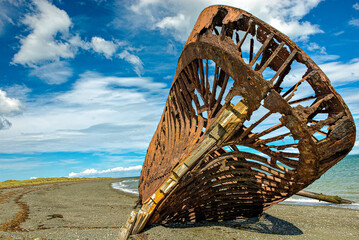 Old rusty ship
