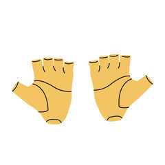 sports gloves icon. Flat vector illustration isolated on white background