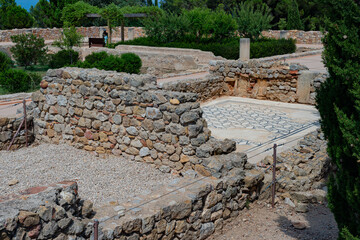 Site archéologique des ruines d'Empuries (Empúries en catalan) : port antique gréco-romain, situé sur la commune de L'Escala, près de Gérone, en Catalogne (Espagne). - 525425473