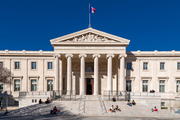 Exterior view of the Palace of Justice in Marseille, France
